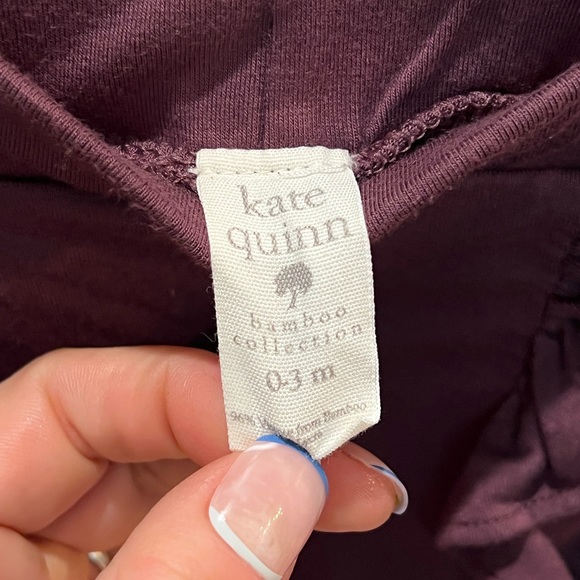 Kate Quinn ruffle bloomer bottoms 0-3 mo eggplant color - Picture 2 of 3